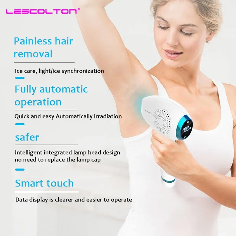 Лазерный эпилятор Lescolton ICE COOL 3 в 1 устройство для перманентного удаления волос с