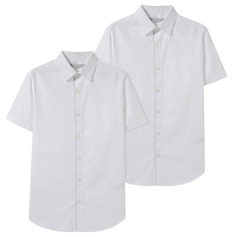 07White Giordano две простые рубашки slim fit с короткими рукавами выполненные из хлопка и полиэстера, имеется шесть различных цветов на выбор - Цвет: 07White