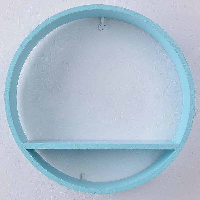 Wooden Round Floating Shelf Organizer Home Storage Display Rack Holder Wall Décor | Обустройство дома
