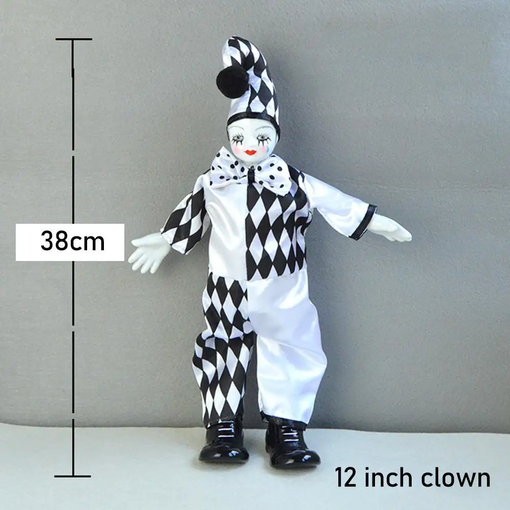 

Toys For GirlsCeramic Clown Doll Ornaments Doll Circus Souvenir Gift Handmade