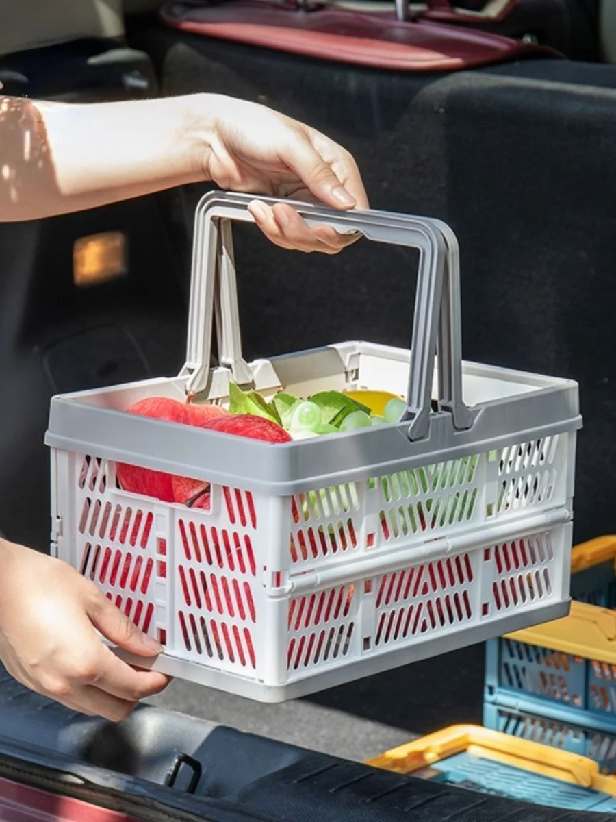 Домашние складные штабелируемые ящики для хранения корзина с ручкой | Дом и сад