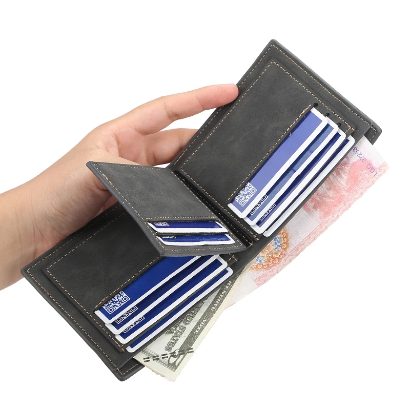 

Men's Short Wallet Multi-card Position Business Leisure Wallet Youth Horizontal New Ticket Clip