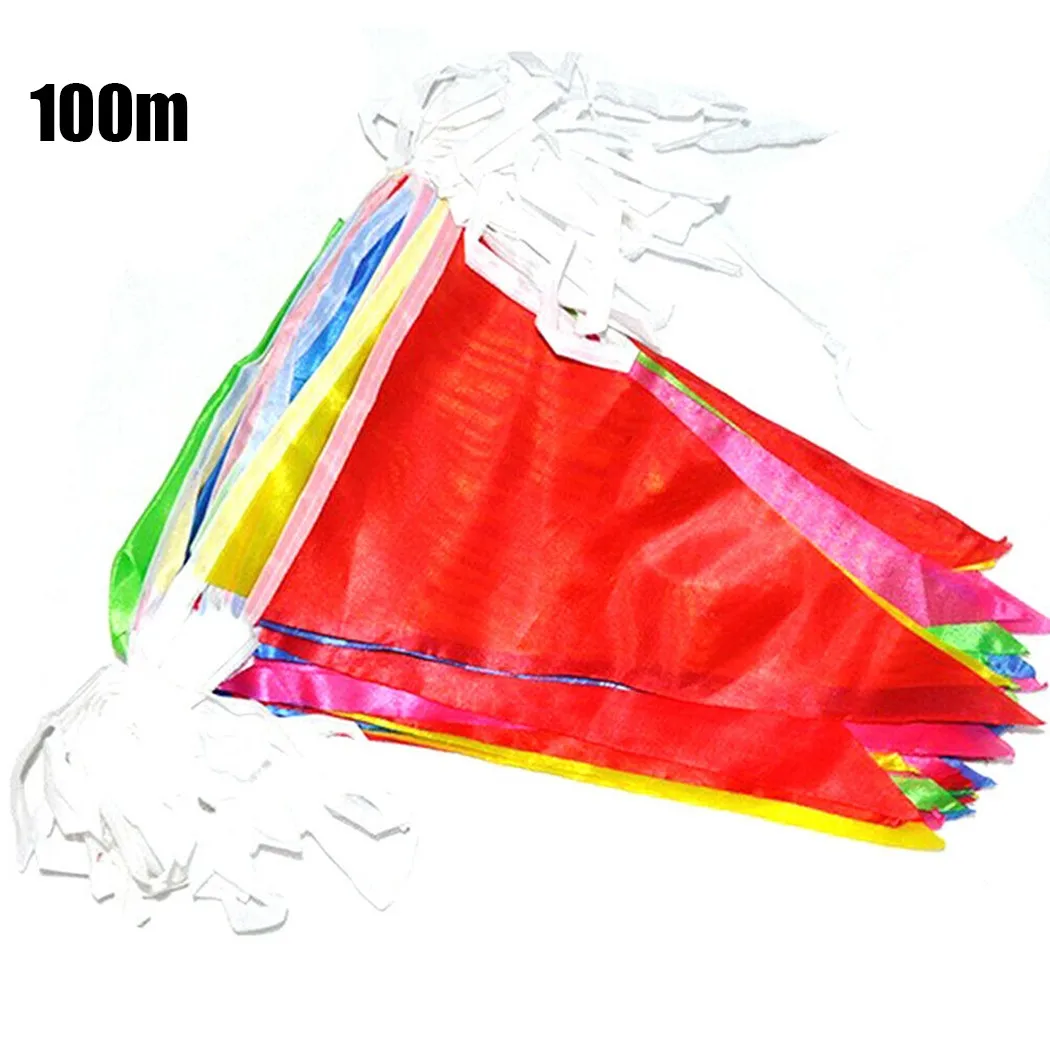 

Home Bunting Banner Indoor Multi Color Outdoor Party Pennant 50m/80m/100m