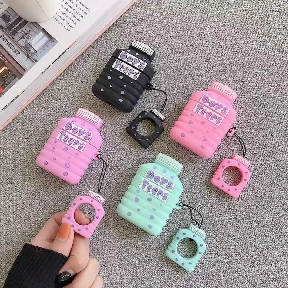 Axbety для AirPods 1/2 чехол стильная футболка с изображением персонажей видеоигр Boys Tears