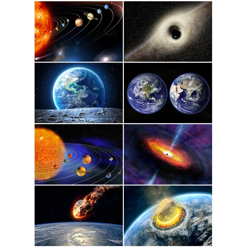 

Алмазная 5D Вышивка «сделай сам», картина с космическим обзором по номерам, мозаика с вышивкой планеты, ландшафта, украшение для дома