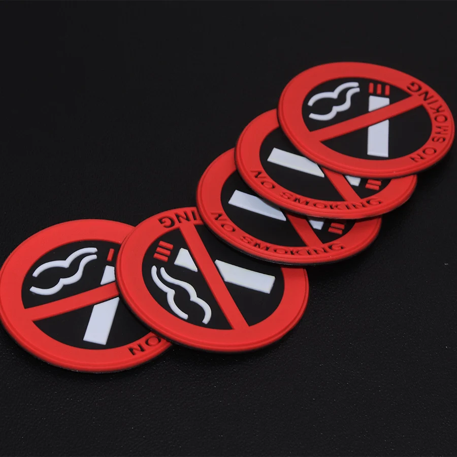 JEAZEA 5x NO SMOKING Logo Sign Tips Warning Stickers For Car Taxi Door Office Glue Decal Badge Sticker Promotion | Автомобили и