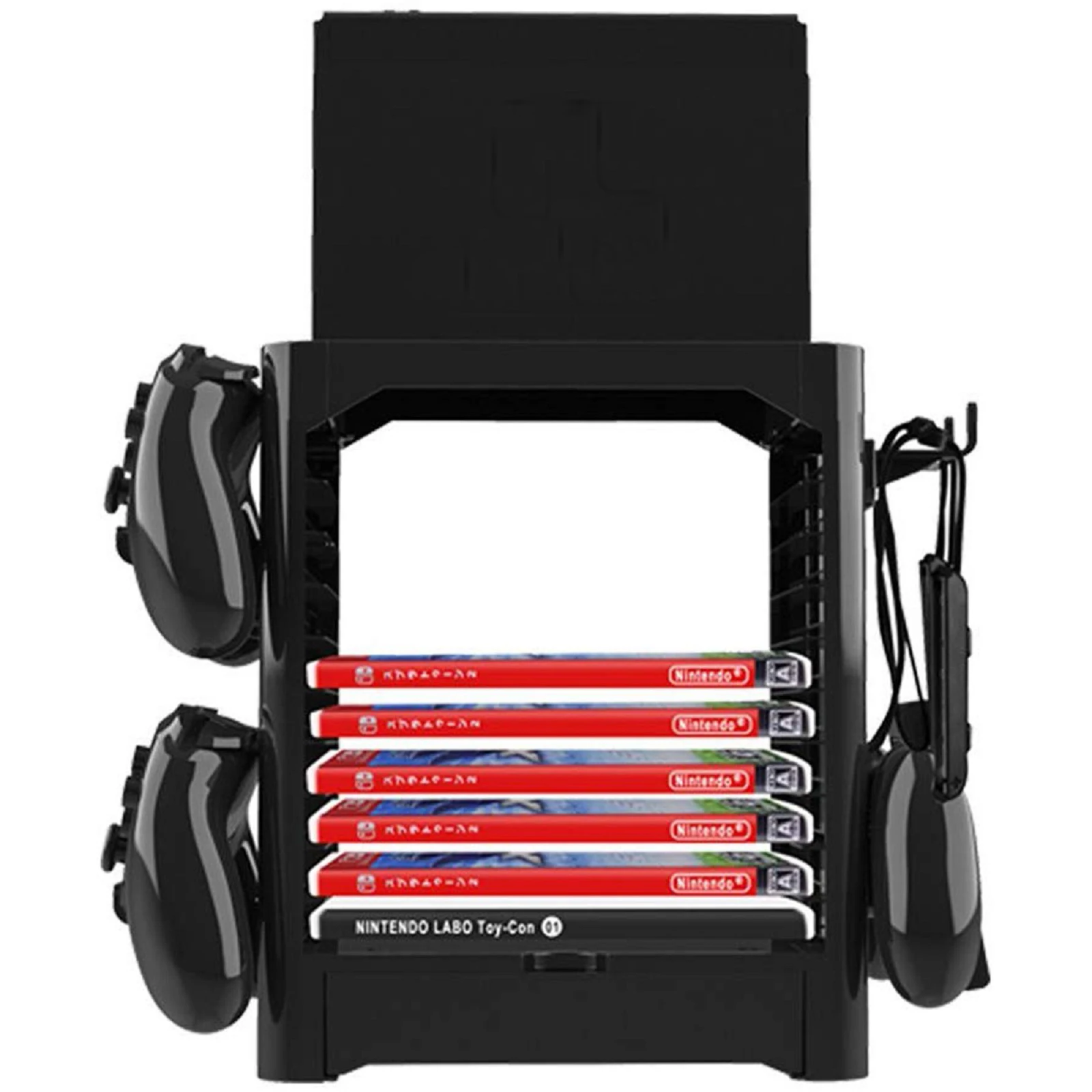 

For Nintendo Switch Storage Bracket 10 Game Disc Card Tower Controller Holder Multi-Function Console Stand