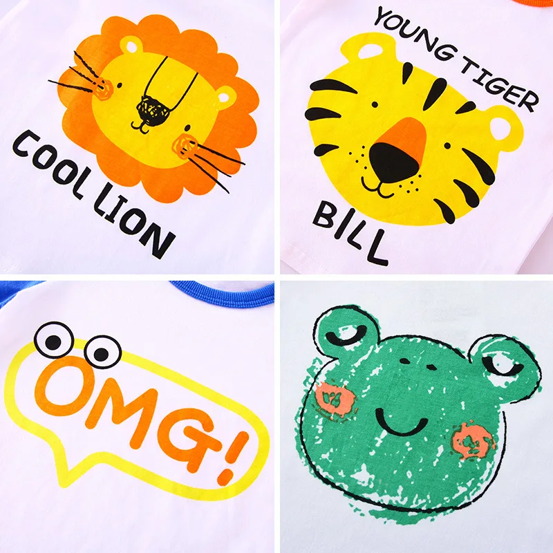 Футболки для маленьких мальчиков Детская летняя футболка с коротким рукавом