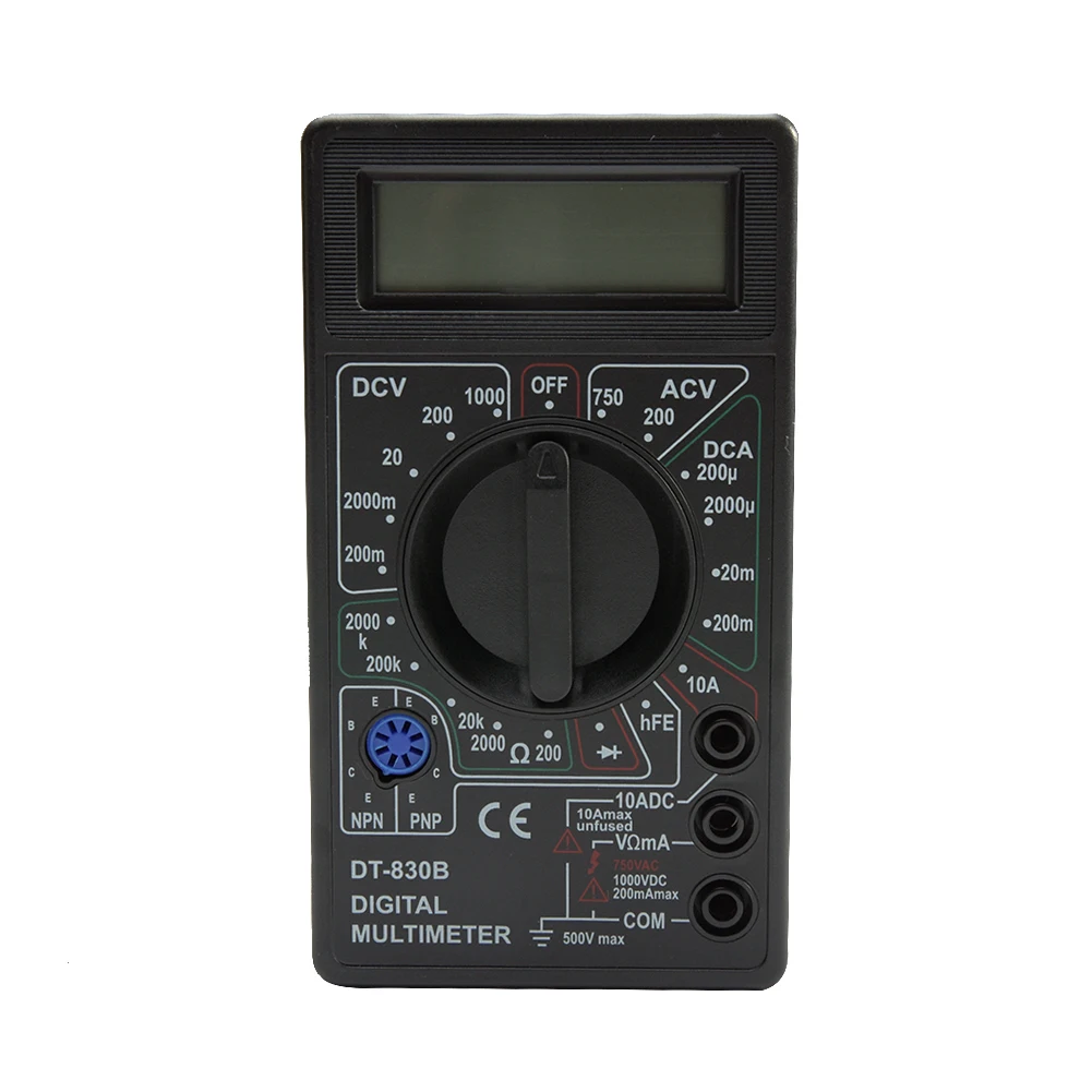 DT 830B вольтметр ручной Авто Диапазон Цифровой тест свинцовый пластик Вольт Тест er