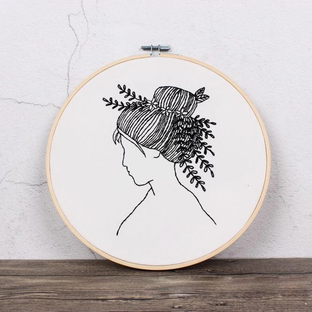 Набор для рукоделия ручной работы вышивка эскиз цветок крестиком