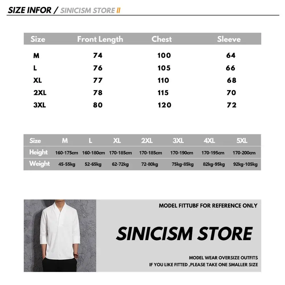 Sinicism Store мужские хлопковые льняной Топ Харадзюку мужские летние однотонные уличные модные белые футболки мужские летние футболки
