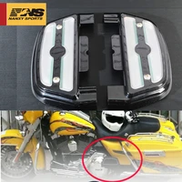 led motorcycle accessories rear passenger footboard lights case for harley touring trike softail models
