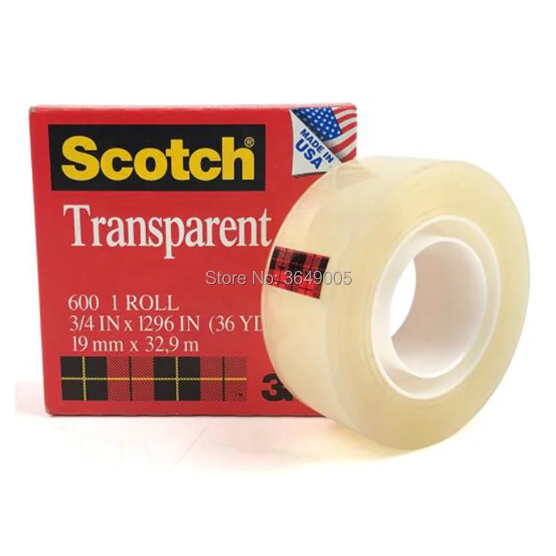 

12 шт./лот, прозрачная лента офисная лента заправка рулонов пленочная лента 600