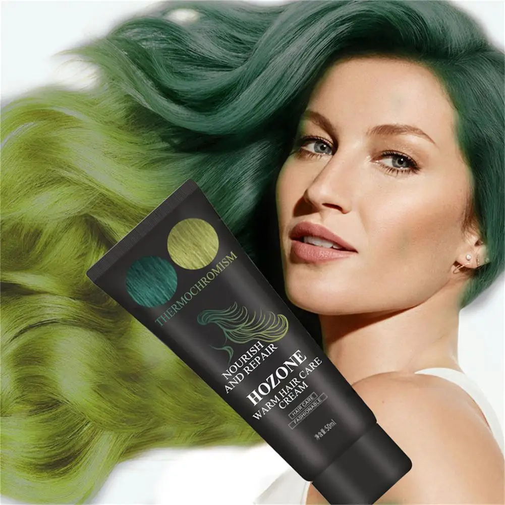 Термохромная меняющая цвет крем чудо-краска волшебный для волос термо
