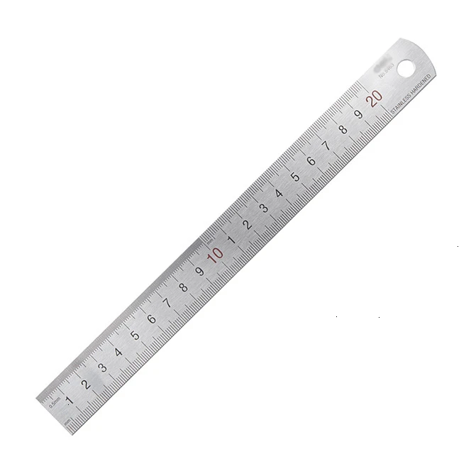 

1PC 20cm High-quality Measuring Straight Tool Promotional Gift Stationery Student Prize Stainless Steel Student Art Office Ruler