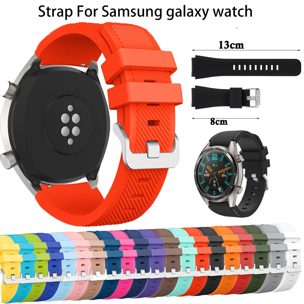Ремешок спортивный для samsung gear s3 Galaxy Watch 46 мм сменный Браслет Huawei watch GT huami amazfit 2 22