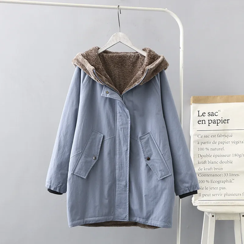 Куртка женская хлопковая в стиле оверсайз модная утепленная непродуваемая