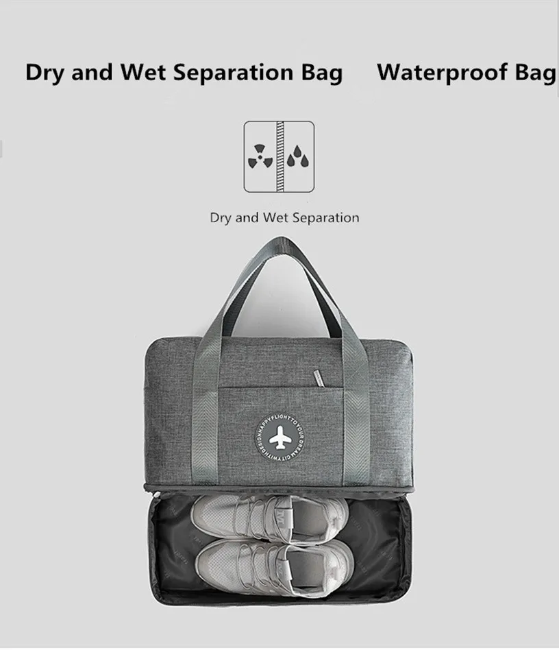 

Multiduty Dry and Wet Separation Storage Bag for Travel/Sport/Clothes/Sundries