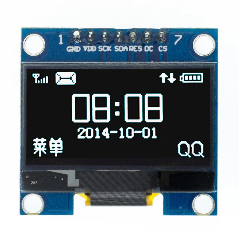 Светодиодный модуль OLED 1 3 дюйма шт. белый/синий SPI/IIC I2C цвет связи 128X64 ЖК-дисплей -