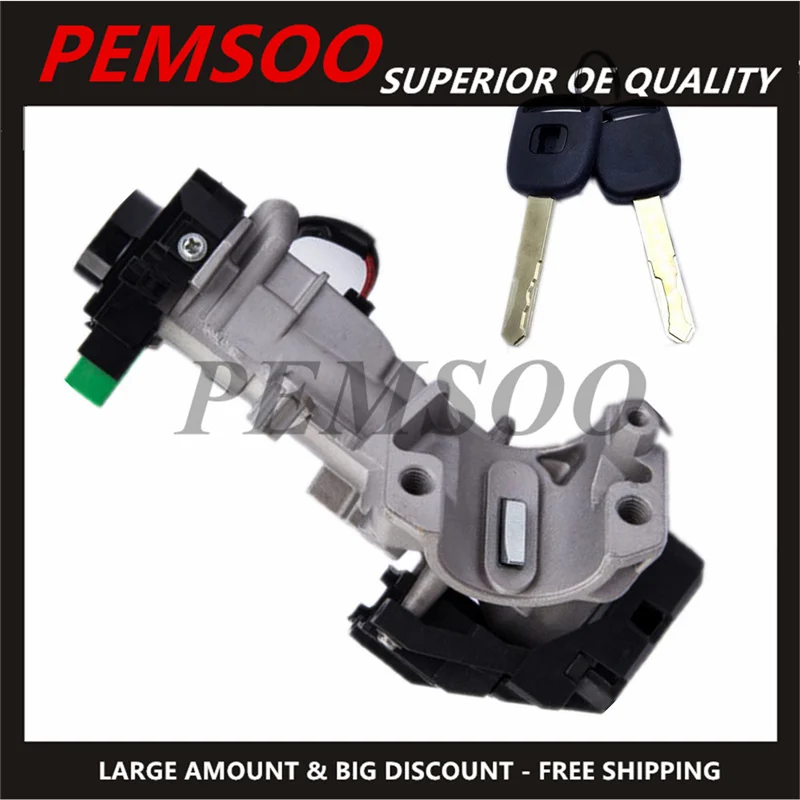 Выключатель зажигания Блокировка цилиндра авто Trans 2 ключ подходит для 2006-2011 Honda