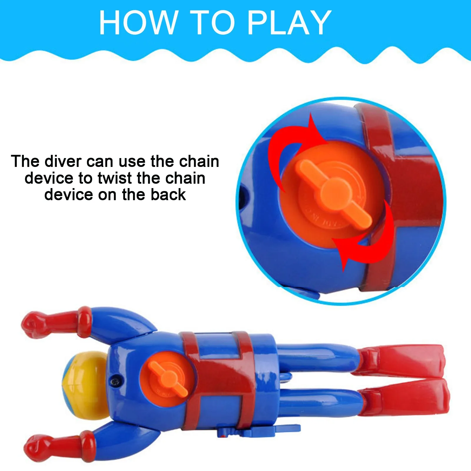 

Diving Toys Pool Toys Clockwork Power Beach Toy Sand Toy Summer Outdoor