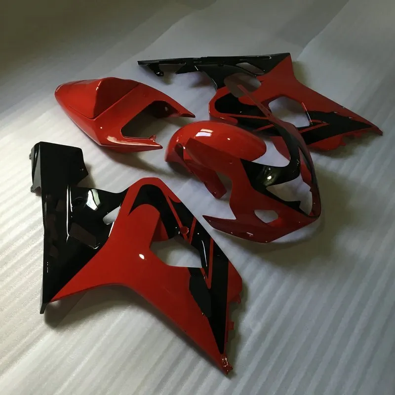 Комплект обтекателей для мотоцикла GSXR600 750 K4 04 05 GSXR 600 GSXR750 2004 2005 ABS Красный Черный