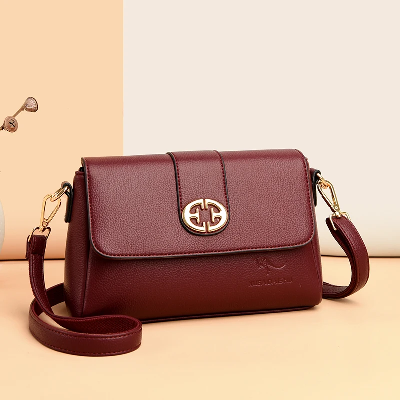 

Luxury Women Crossbody Bag Fashion Small Flap Shoulder Bag 2021 New Quality Pu Leather Messenger Bag Casual Ladies Handbags Sac