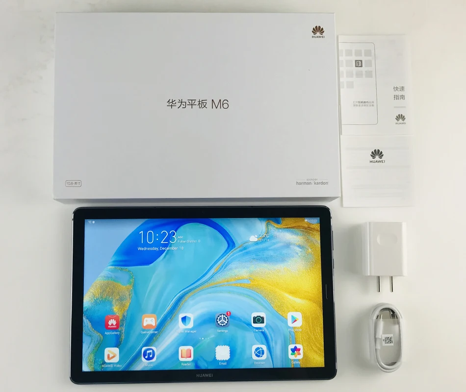 Huawei Mediapad M6 10,8 дюймов 4 Гб 64 Гб wifi планшетный ПК Kirin980 Восьмиядерный 7500 мАч Google play type-C 2560x1600