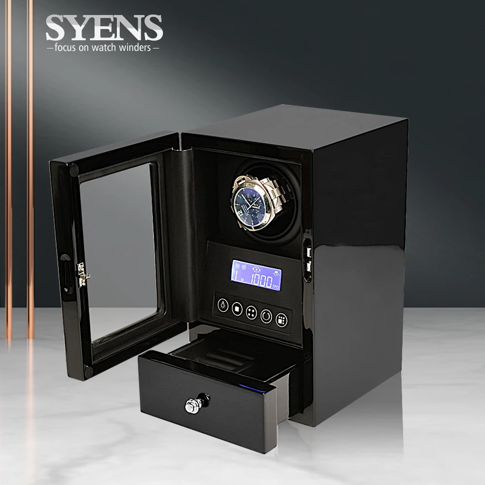 Чехол для хранения деревянных коробок с одним наматывателем часов покрытием