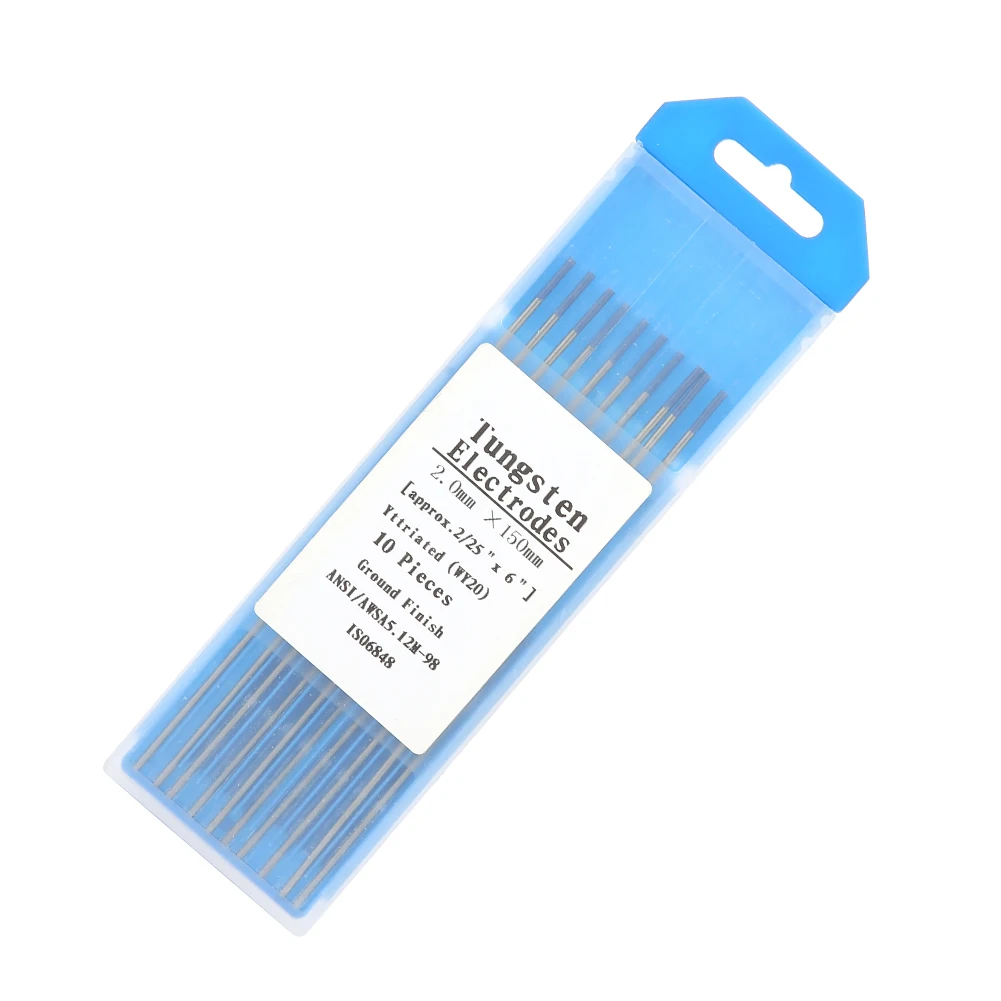 10 шт. вольфрамовый электрод иттрий синий наконечник/композитный фиолетовый