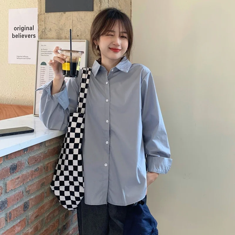 Рубашка цвета хаки с длинным рукавом дизайнерская женская рубашка для ранней