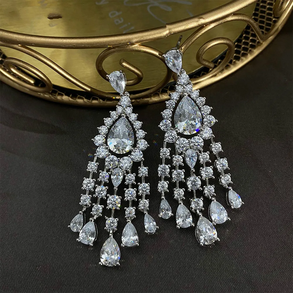 

Женские серьги-подвески из серебра 925 пробы, с кисточками