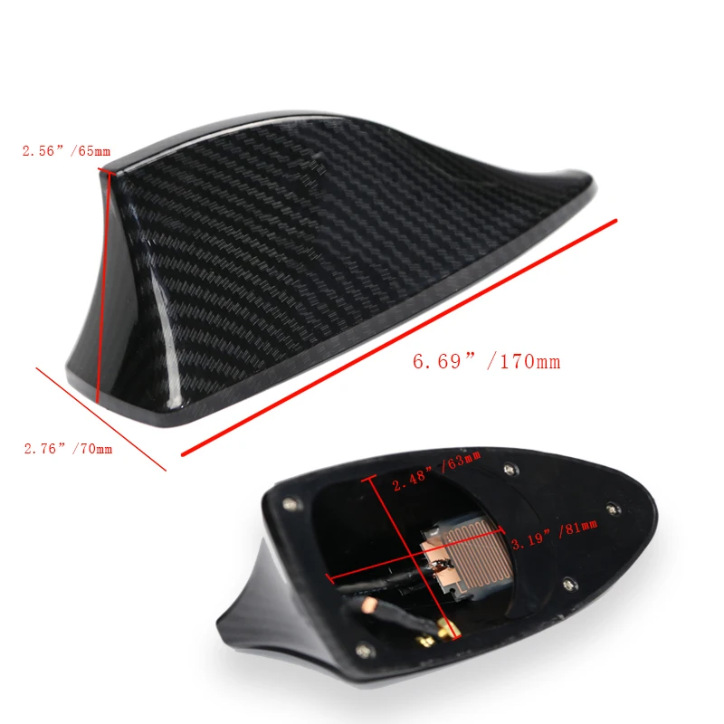 Автомобильная антенна плавник акулы из углеродного волокна сигнальные антенны