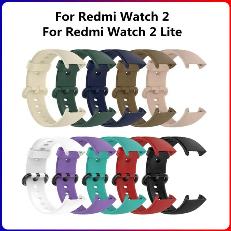 

Ремешок силиконовый сменный для Xiaomi Redmi Watch 2 Lite, цветной браслет из ТПУ для наручных часов, сменный Браслет