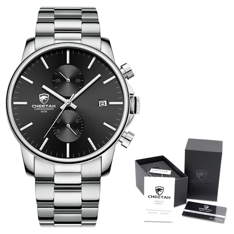Мужские часы с гепардом Топ бренд хронограф водонепроницаемые кварцевые наручные часы Дата спортивные часы для мужчин золотые часы Relogio Masculino