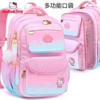hello kitty schoolbag student girls lightweight casual childrens burden relief backpack backpack schoolbagsuitable for girls