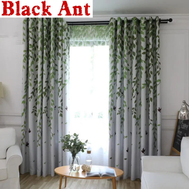 Занавески в деревенском стиле для гостиной занавески из тюля с рисунком ивы и