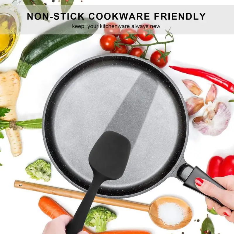 6 Piece Silicone Pastry Spatula Set Non-Stick Rubber Heat-Resistant Kitchen Utensils For Baking New Hot | Дом и сад