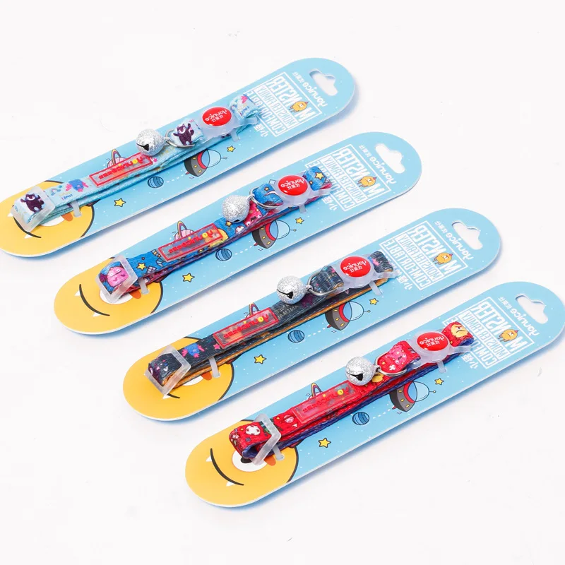 

Nylon Bell Cat Collar Adjustable Kitten Collar Pet Accessories Animal Supplies Multicolor Selection Small Safety Collar Travel