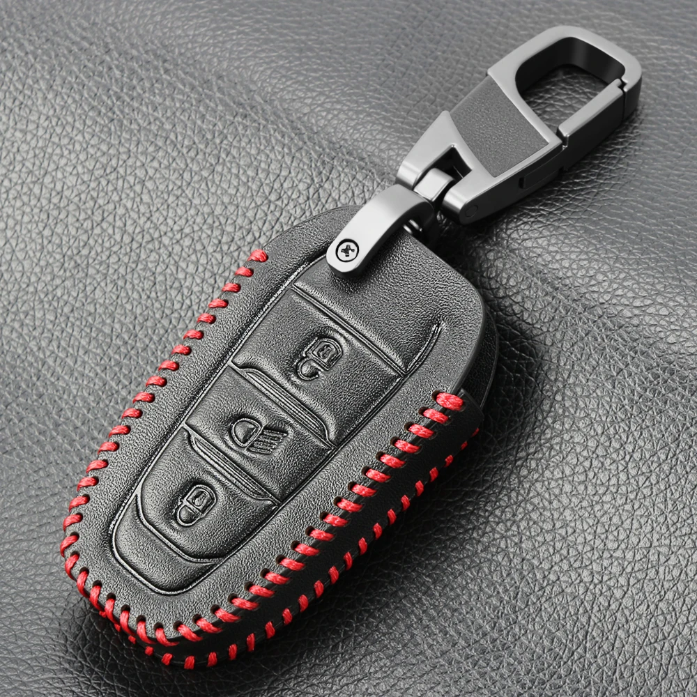 Кожаный чехол для ключей Fob Citroen C1 C2 C3 C4 C5 DS3 DS4 Picasso Xsara Peugeot 107 206 308 307 3008 5008 Expert |