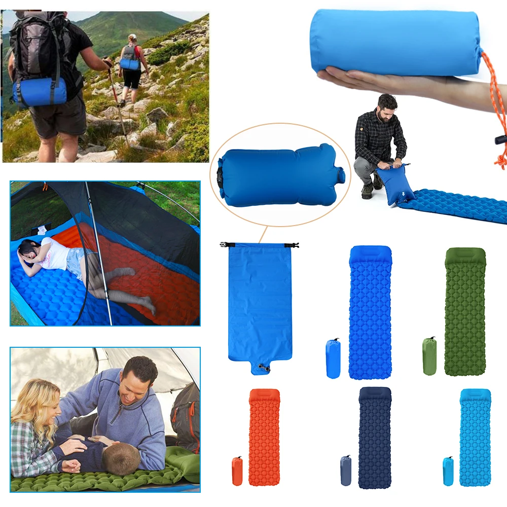 

New Outdoor Sleeping Gear Mat TPU Sleeping Pad Lightweight Moisture-Proof Air Mattress Portable Inflatable Mattress Camping Mat