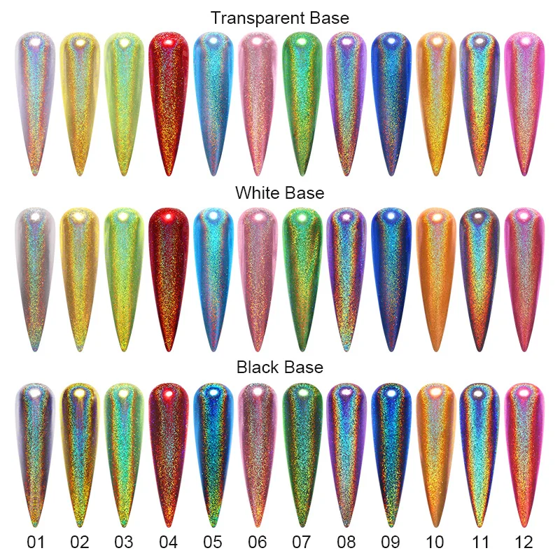 0 3 г цветной зеркальный порошок металлические ногти Блестящий серебряный