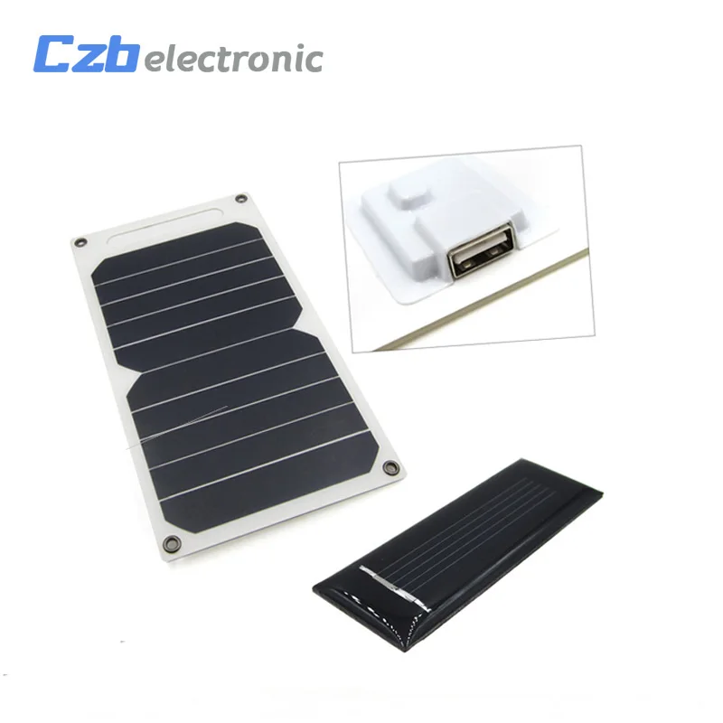 Водонепроницаемое зарядное устройство с солнечной панелью 10 Вт 5 В|Зарядные