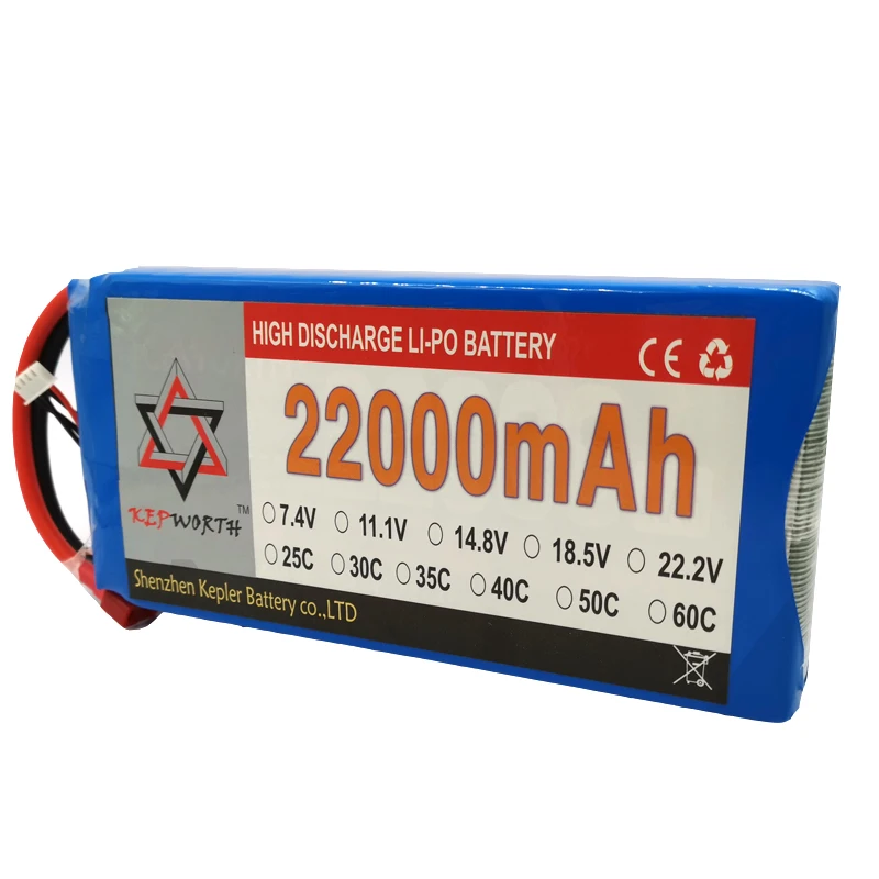 

RC Lipo высокомощный аккумулятор 3S 11,1 V 22000mAh 25C для вертолета Дрон самолет автомобиль игрушка RC Li-Po аккумулятор высокой мощности