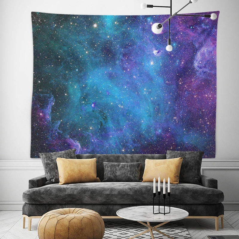 130*148 см Фэнтезийный космический гобелен со звездами украшение для дома тканевый