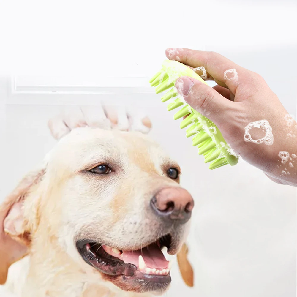 

Pet Dog Cat Bath Brush Hair Fur Grooming Massaging Massage Comb Brush Dog Cleaning Tool Pet Supplies