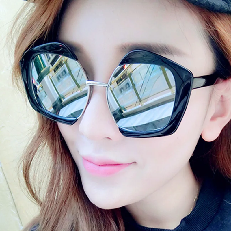 AOXUE винтажные негабаритные Квадратные Солнцезащитные очки для женщин и мужчин