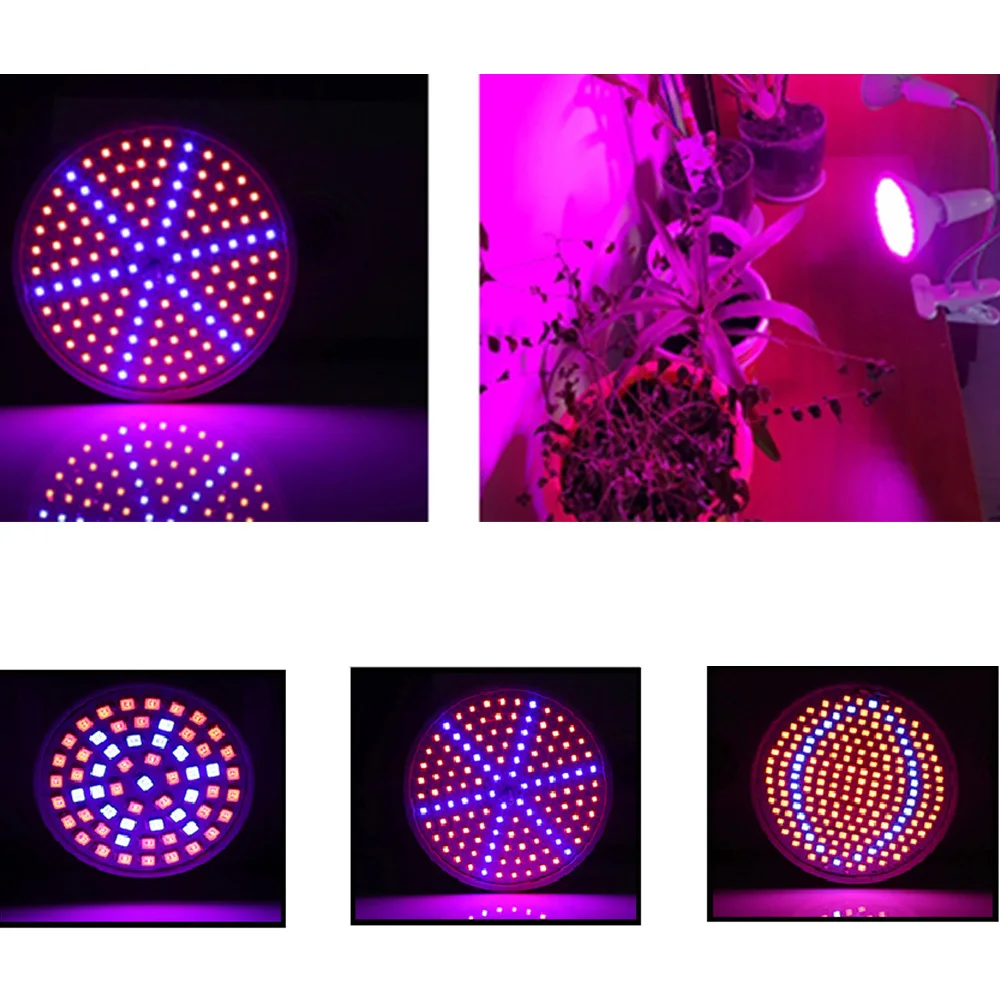 Phyto Lamp Full Spectrum LED Grow Light E27 Plant Fitolamp For Indoor Seedlings Flower Fitolampy Tent Box |