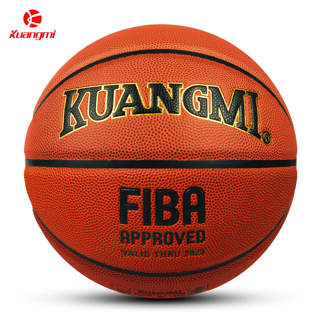 Kuangmi official Size 7 Ball FIBA Approved Basketball Professional Team Training Competition Non-slip Leather  Sport Goods