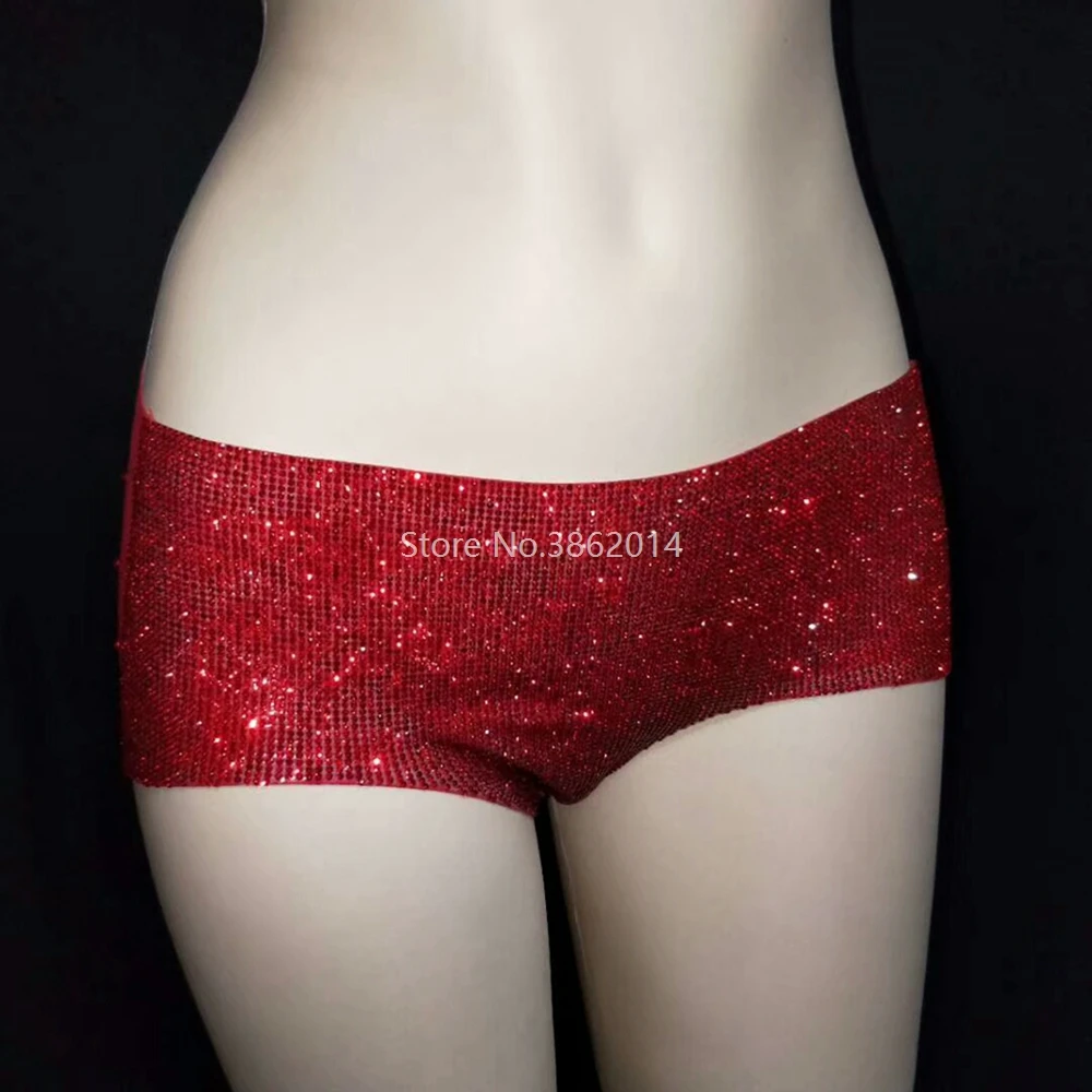 Комплект бикини женский со сверкающими бриллиантами пикантный комплект с